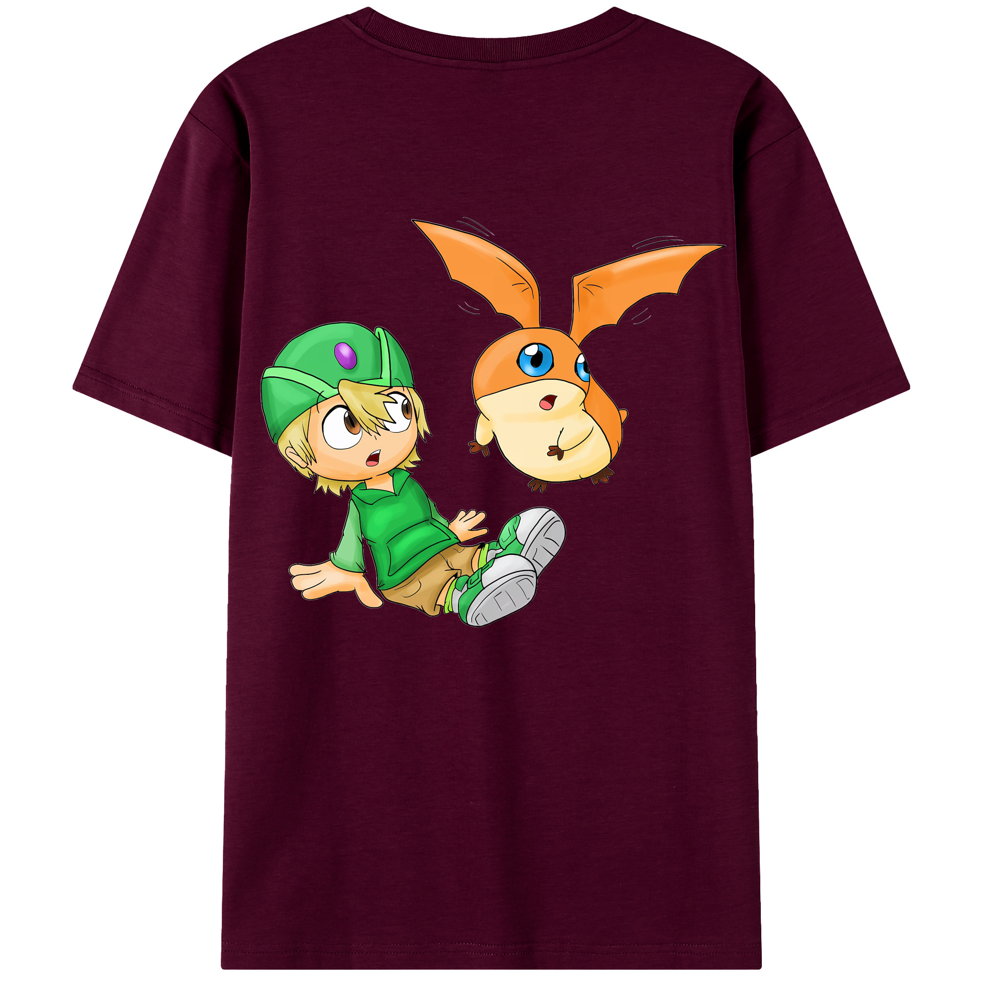 （画像用） Digimon デジタルモンスター/デジモン レディース半袖Tシャツ(バックプリント)